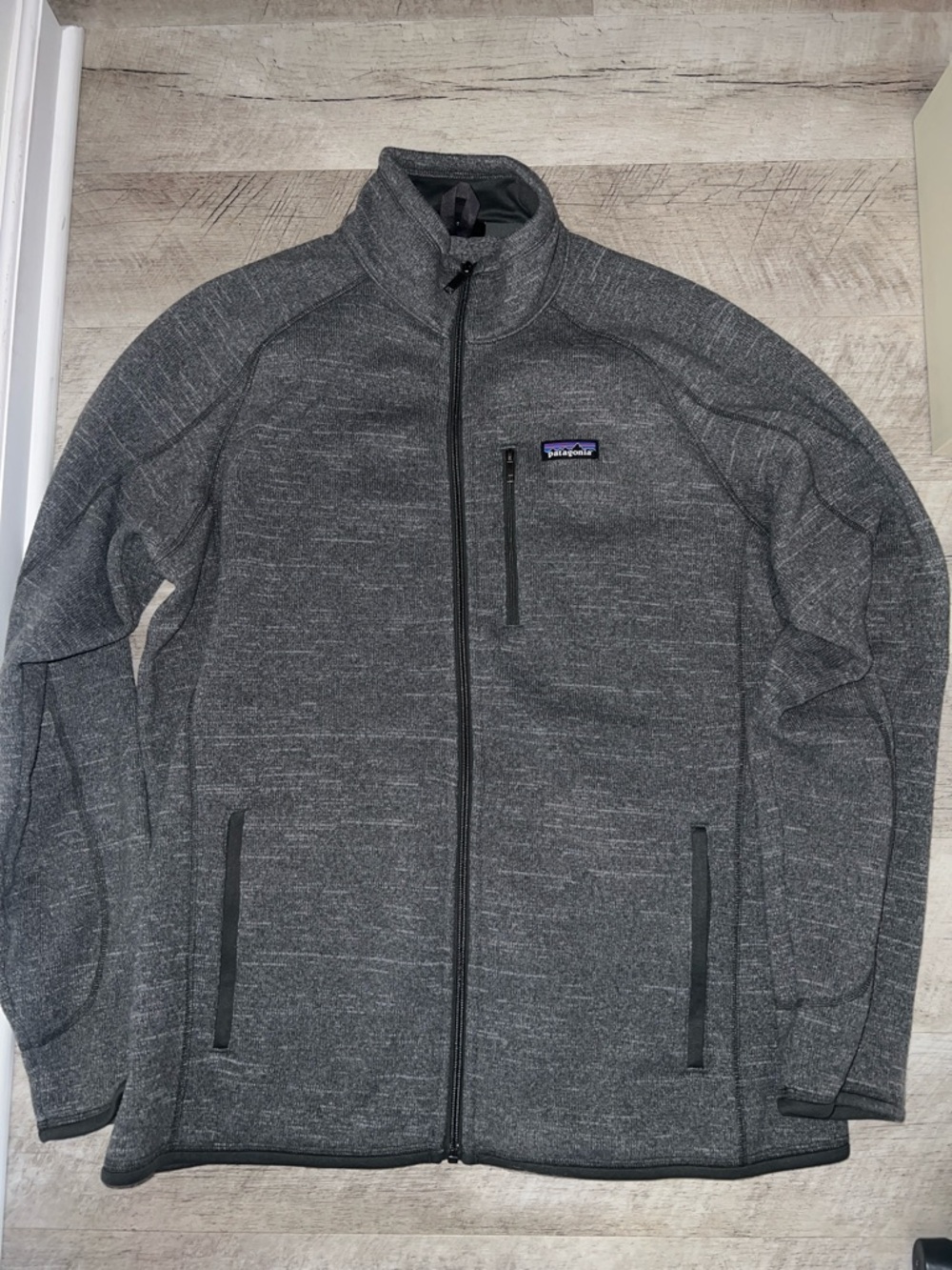 Patagonia Men's Heather Charcoal Full-Zip Performance Jacket